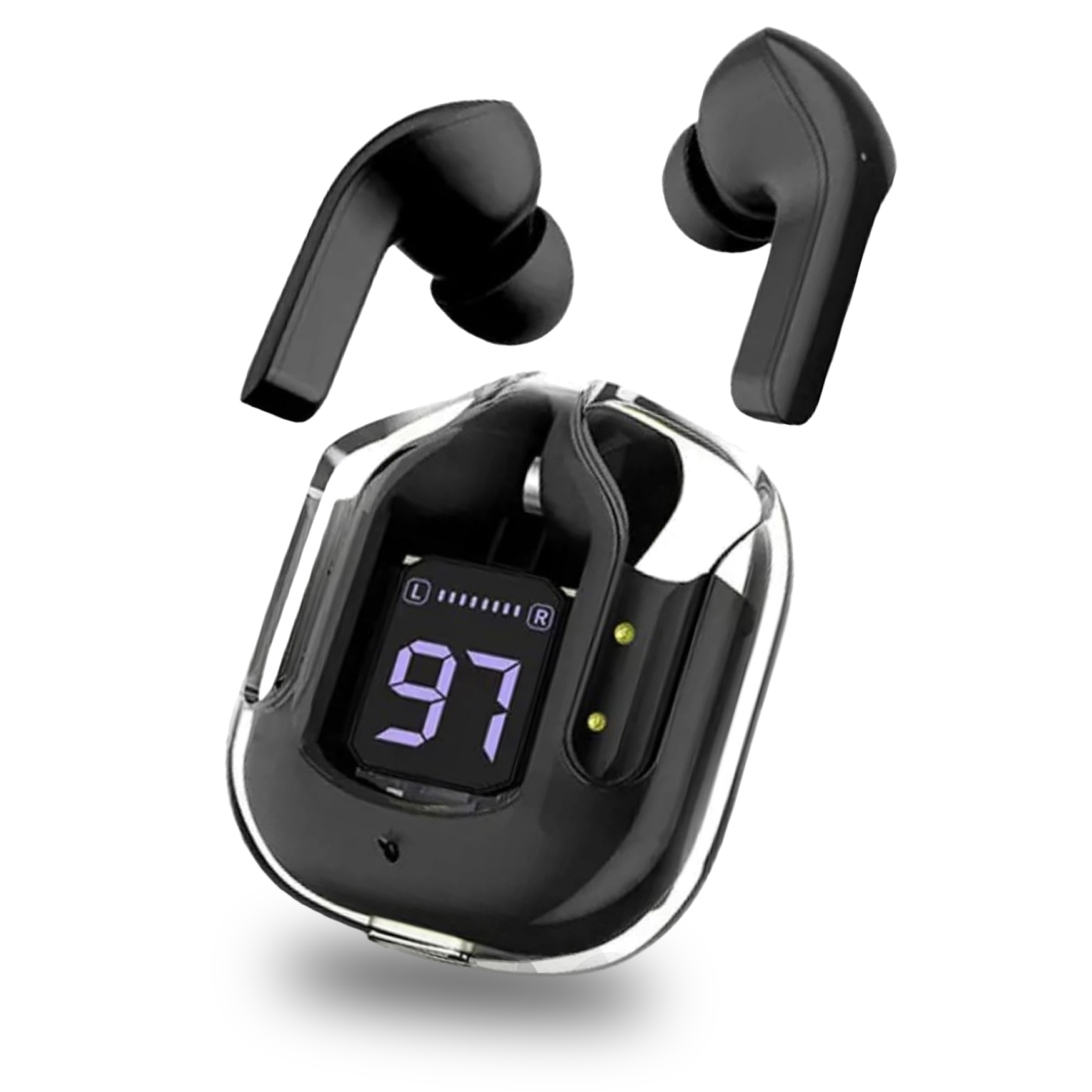 Ultrapoods Max Bluetooth 5.3 earbuds LED Display Touch Control, Gaming Headset Smart Headphones  (Wireless)